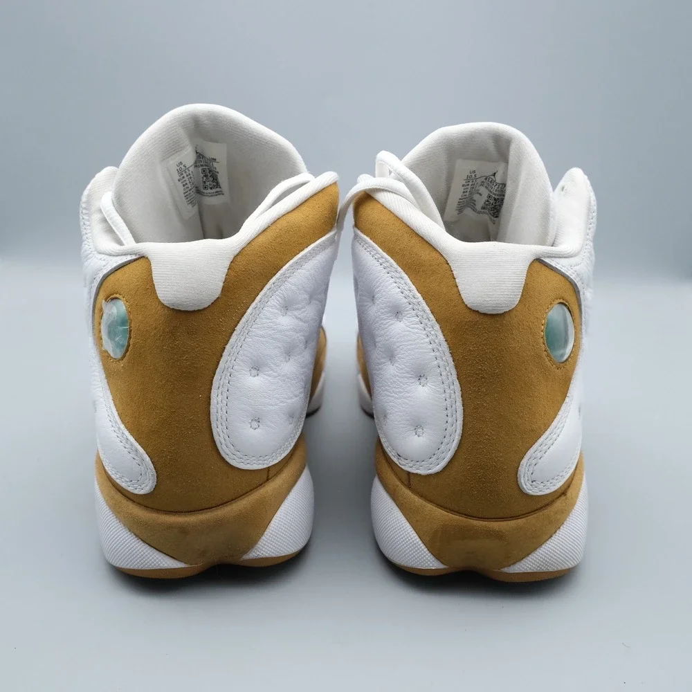 Nike Air Jordan 13 Retro Wheat White 10.5 414571-171 Leather Basketball Sneakers